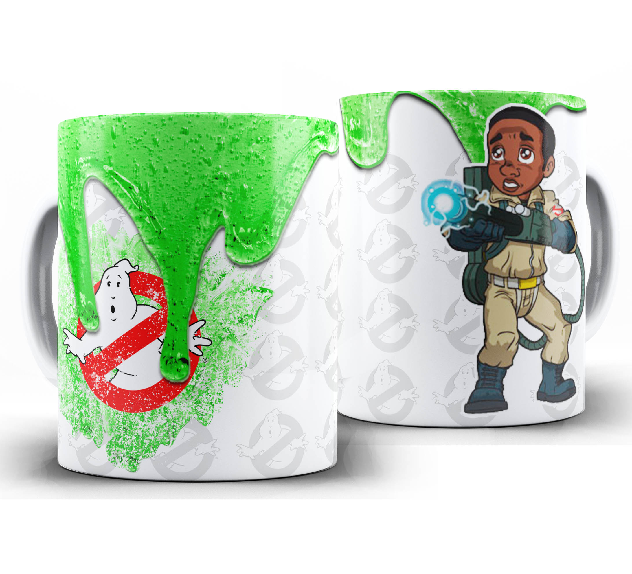 Caneca Filme - Caça Famtasmas Chibi - Winston Zeddmore
